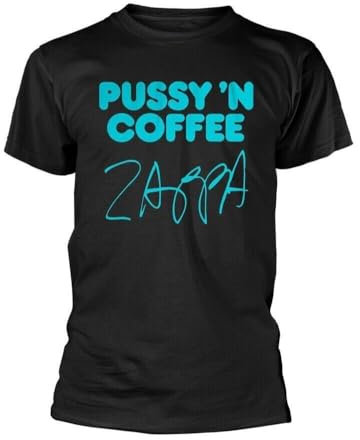 Pussy N Coffee (Black) by Frank Zappa T-Shirt