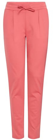 ICHI Pantalones Casuales de Negocios para Mujer, Holly Berry (171633), L