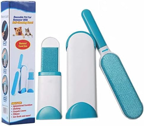 SQUADO Spazzole Rimuovi Pelo per Animali Domestici, Leva Pelucchi su Cuccia, Tappeti, Vestiti e Divani, Riutilizzabile