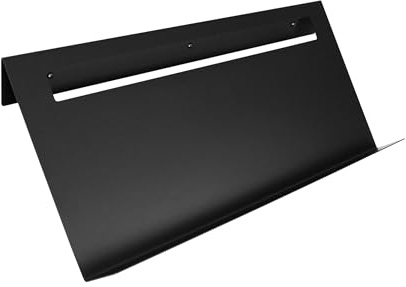 Natural Goods Berlin Schuhablage SHEET - Schuhregal Metall Schwarz - Schuhhalter Wand 77 cm x 27 cm - Schuhaufbewahrung platzsparend - Pulverbeschichteter Stahl für nasse Schuhe oder Outdoor Einsatz