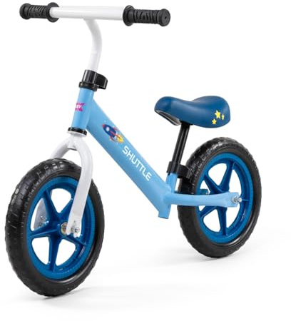 OKBABY Balance Bike Shuttle - Bicicletta senza pedali per bambini dai 24 mesi, Telaio Leggero e Regolabile - Perfetta per sviluppare l'equilibrio e la coordinazione - Fino a 30kg - Blu