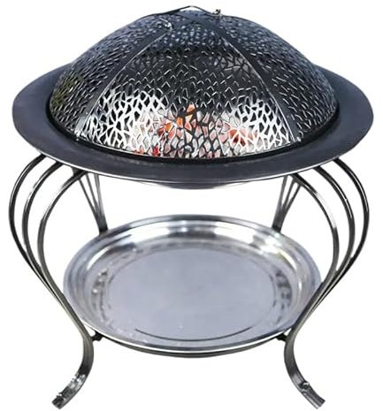 braciere da campeggio Braciere a carbone for uso domestico Moderno braciere for riscaldamento invernale Cortile esterno Braciere senza fumo Giardino BBQ Grill Mobili da giardino griglia di cottura rim