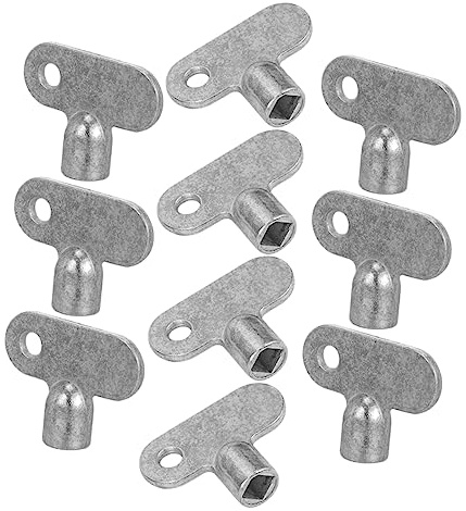 Veemoon 10pcs Radiator Bleed Key Exhaust Valve Key Water for Plumbing Bleeding Old Radiator