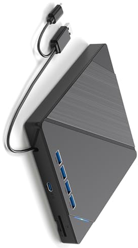 XAGMODSHN Graveurs de DVD BluRay - Enregistreurs de disques externes - Compatibilité avec plusieurs systèmes d'exploitation - Performances silencieuses/graveurs DVD compatibles