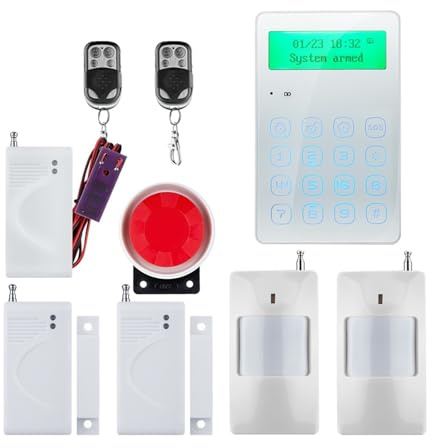ZKLGS Allarme Casa Senza Fili, Smart Alarm Touch Sistemi di Allarme gsm Wireless Sicurezza Domestica Segnale Wireless 850/900/1800/1900 MHz(G3GC)