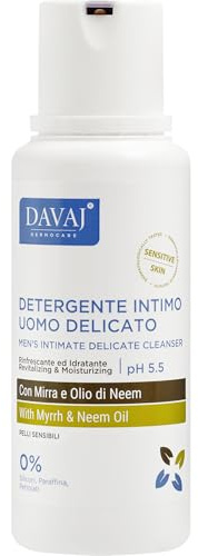 DAVAJ Sanfte Herrenunterwäsche mit Myrrh- und Neemöl, 250 ml