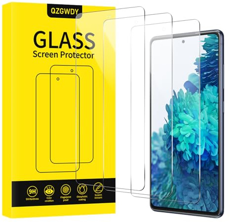 QZGWDY für Samsung Galaxy S20 FE für Schutzfolie 3 Stück, HD Schutzglas Folie Displayschutzfolie Hartglasfolie Gehärtete Glas Displayschutz 9H Härte, Bläschenfrei, UltraHaltbare