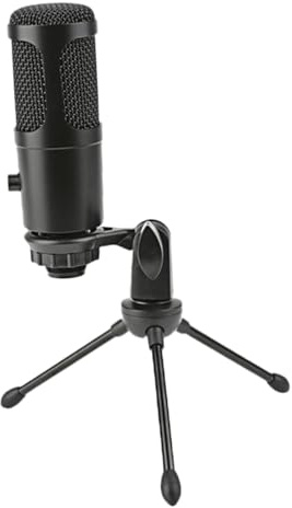 GARIOUANS Microfono Condensatore USB per Gioco e Ufficio di Microfoni con Connessione Stabile e Riproduzione di Adatto per Registrazione e Conferenze