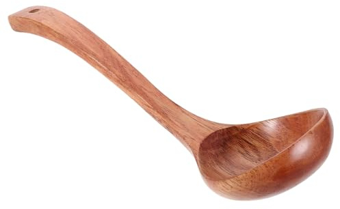 TOYANDONA Cucharón De Madera Para Cocinar Cuchara Sopera De Madera Maciza Para Servir Sopa Gachas y Pasta Utensilio De Cocina