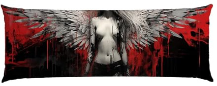 Cuscino Corpo Cuscino Gravidanza 160x50cm, Supporto Total Body Ergonomico, Copricuscini Allattamento e Maternità con Federa Velluto Lavabile, per Schiena, Pancia e Gamb, Decorativi (donna sexy) p-708