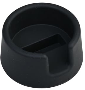 Hontaog Coffee Tamper Base for ES601 Coffee Machine Accessories, Silicone Portafilter Holder Stand for Stability & Spill Prevention, Anti-Slip Tamping Station Mat, Black