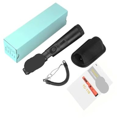 Détecteur de Métaux, Détecteur de métaux portatif TC-110 avec Tige de positionnement et Protection Anti-Rayures(Zwart)