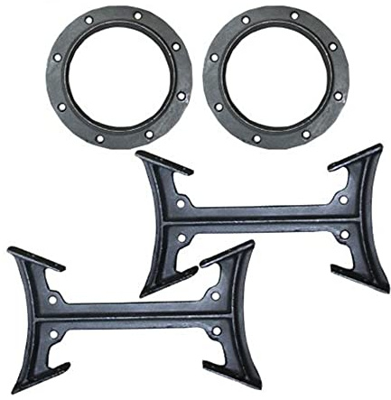 US Stove BKAD500 Cast Iron Double Barrel Camp Stove Adapter Kit