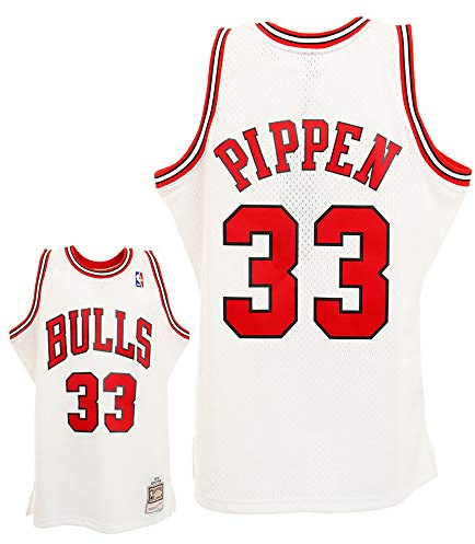 Mitchell & Ness NBA Hardwood Classics Swingman Jersey Chicago Bulls 1997-98 - Scottie Pippen, Weiß - M