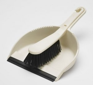 Addis Soft Dustpan and Brush Set Linen 510389