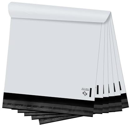 KKBESTPACK Poly Mailers Self Sealing Shipping Envelopes CPB68 Waterproof Postal Bags (White, 10x13 Pack of 1000)