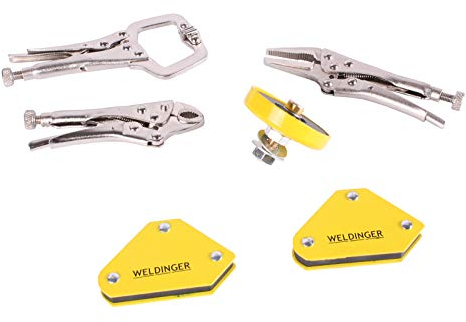 WELDINGER Schweißmagnet- und Gripzangenset 6-teilig