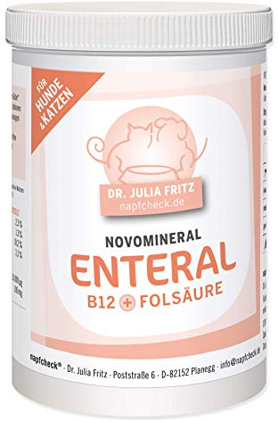 napfcheck Novomineral Enteral - Vitamin B12 und Folsäure für Hunde und Katzen - 150 g