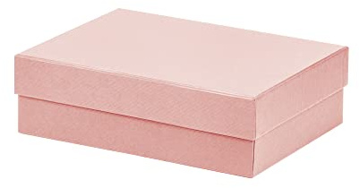 Rössler Geschenkbox mit Deckel | Box mit Deckel | Geschenkbox Geburtstag | Karton mit Deckel | Geschenk Box | Geschenkkarton mit Deckel | Maße: 196x264x80mm | Farbe: Rosa | Powder | Geschenkkarton mit Deckel für Geschenke, Dokumente, Präsentationen und Aufbewahrung