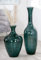 GILDE große Deko Vase XL Bodenvase aus reyceltem Glas - Glasvase Arturo - Deko Wohnzimmer Farbe: Grün Petrol Höhe 65 cm