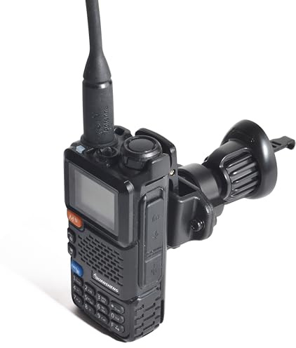 UAYESOK Walkie Talkie Halterung für Auto Lüftung, Universal Auto Radio Halterung, Hände frei Lüftungsöffnung im Fahrzeug für Motorola Baofeng Icom Midland Sepura Cobra Hytera Funkgerät Gürtel Clip