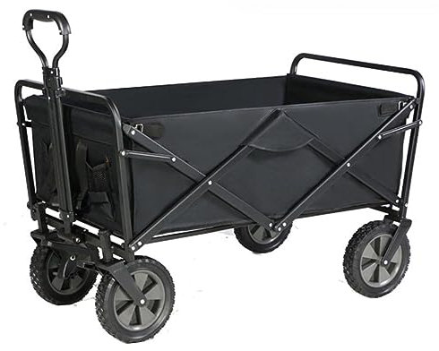 Festival Trolley Camping Trolley Garden Trolley Outdoor Folding Utility Wagon Camping Cart Heavy Duty Trolley With Wheels Family Truck For Shopping Beach Trolley Folding Trolley With Wheels ( Color :