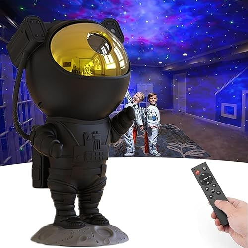 Proyector de galaxia astronauta: luz nocturna de estrella, lámpara LED de techo de nebulosa estrellada, control remoto, temporizador, ideal para fiestas, regalos para niños, decoración de habitación;