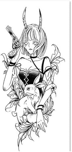 2 PCS Herbal Tattoo Stickers Dark Queen Juice Men And Women Tattoo Tattoos Non-Reflective Waterproof Durable