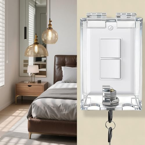 Groword Light Switch Guard Cover, Child Safety Switch Plate with High-Strength PVC Fully Enclosed Design, Baby Proof Outlet Covers Prevent Accidental On/Off by Kids (1 Pack)”