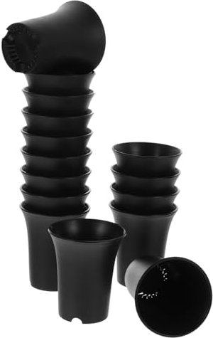 Sosoport Lot de 15 Pots De Fleurs Taille Haute en Plastique pour Décoration De Maison Et De Bureau