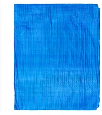 3x5m Blue Tarpaulin 50gsm 9.84ft x 16.40ft Waterproof Multi-Use Sheet with Eyelets for Garden, Caravan, Camping, Ground Cover