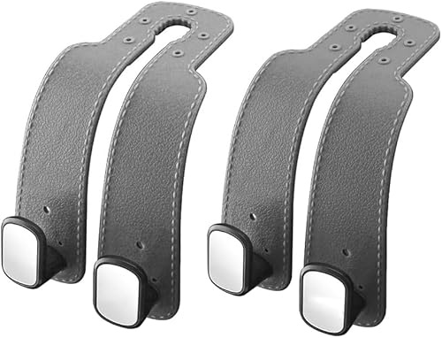 FFWTPY Ganchos Organizadores Asiento Coche Curvados Soportes Reposacabezas Colgadores Almacenamiento Automóvil Accesorios Interiores Vehículo Multifuncionales
