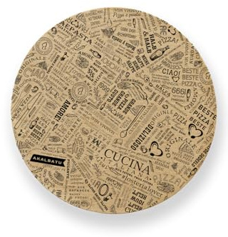 Inoverse Deli Paper Ø 32,5 cm – 50 Blatt Rundes Fettdichtes Pizzapapier & Einschlagpapier – Zeitungspapier für Lebensmittel & Burger – Fettabweisendes Trennpapier für Pizza, BBQ & Gastronomie