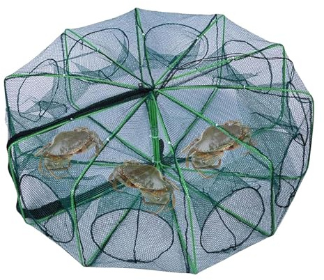 Trampas de Cebo para r, Jaula Plegable para Cangrejos, Jaula Trampa de para Capturar Cangrejos y Camarones en Lagos, Estanques de Agua Dulce y Salada