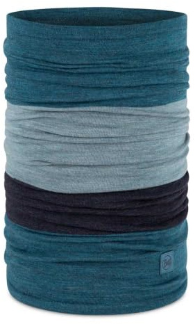 Buff- Schlauchschal Merino Move Nahtlos, Eleganz, Warm, Ökologisch, Komfortabel, Mode, Modern, Urban, Temperaturregler Männlich Weiblich Einheitsgröße Teal Blue