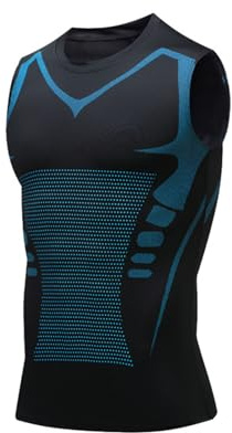 Generico Canotta Compressiva 2.0 Uomo – T-Shirt Sportiva Quick-Dry – Supporto e Comfort, Migliora Postura (IT, Testo, XL, Regular, Regular, Nero)