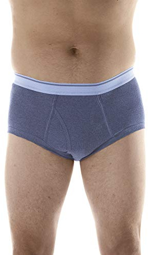 Wearever Regular Absorbency (150ml) Cotton Brief - Incontinence Pants for Men (XL, Grey)