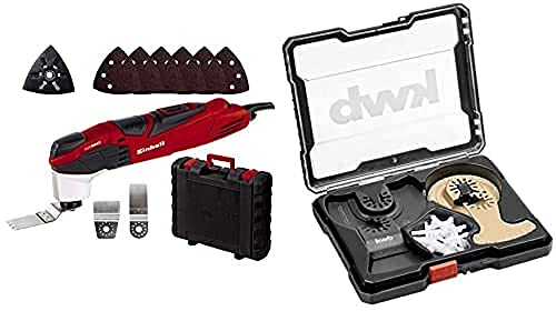 Einhell Multifunktionswerkzeug TE-MG 200 CE (200 W, Konstantelektronik, Staubabsaugung, 6x Schleifpapier, Schaber, Sägeblatt, im Koffer)