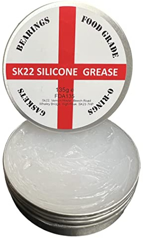 Sk22 Silicone Grease for Gaskets,O-rings,Bearings- Food Grade, 135g