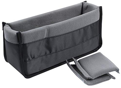 Ereiyasd Étui de protection résistant aux chocs pour appareil photo reflex numérique et reflex numérique (noir +), Noir et gris., 32x11x15cm