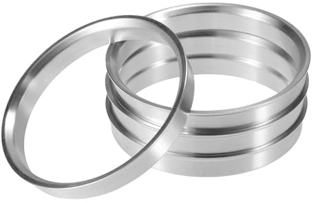 QUARKZMAN 4 Piezas Anillos Centradores de Aleación de Aluminio de 72.1mm de Diámetro Exterior a 67.1mm de Diámetro Interior para Cubos de Rueda de Automóvil