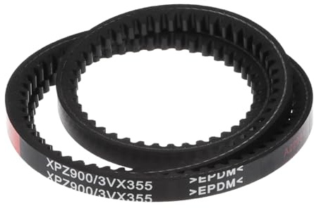sourcing map 3VX355 Keilriemen, 35,5/902mm Länge x 0.38/9,7mm Breite x 0.315/8mm Dicke Gummi Antriebsriemen Zahnriemen Gummiübertragungsriemen Flachriemen Antriebskeilriemen