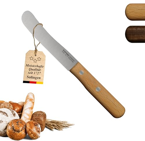 PIKAS SINCE 1727 Solingen Messer Buche Buckelmesser, stabile Hohl Stiftnieten, Frühstücksmesser, Brötchenmesser, direkt vom Hersteller & aus eigener Fertigung, Polierabzug