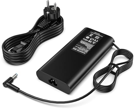 shefor 200W Ladegerät Netzteil Kompatibel mit HP Omen Pavilion Gaming 15 16 17 15t 17t ZBook Fury Create Studio 15 17 G3 G4 G5 G6 G7 G8 Envy 15 2020 TPN-DA10 L00818-850 19.5V 10.3A Laptop Ladekabel