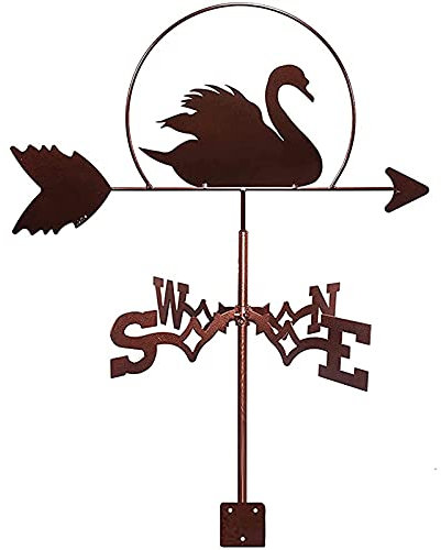 SaryEdge Wetterfahne, Wetterfahne aus Metall, Tierwetterfahne, Edelstahl, Windfahne, Messwerkzeug, Erdspieß für Dächer, Windrichtungsanzeige(Stil2