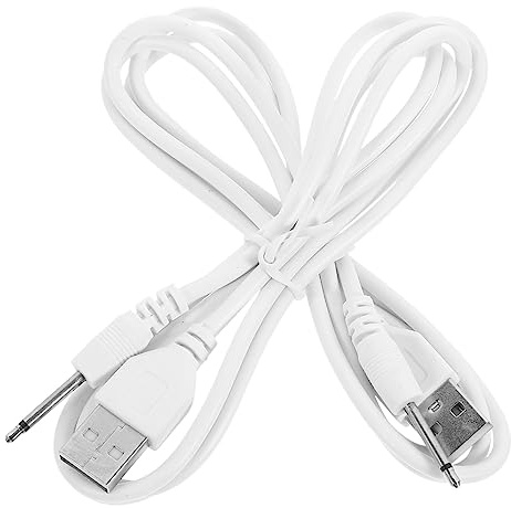 DOITOOL Cable De Carga Usb a Cc 2,5 Mm Para Instrumentos Adaptador Usb a Cc Pack De 2 Cables De Repuesto Para Lámparas y Equipos Electrónicos Compatible Dispositivos Electrónicos Pequeños Color Negro