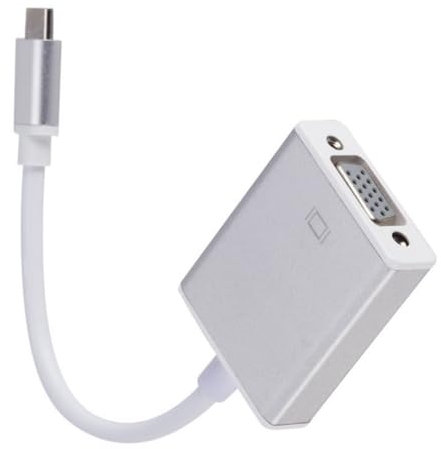 SANRLO Cable adaptador USB tipo C hembra a VGA hembra, cable de conexión para ordenador de sobremesa, portátil, conexión a pantallas VGA