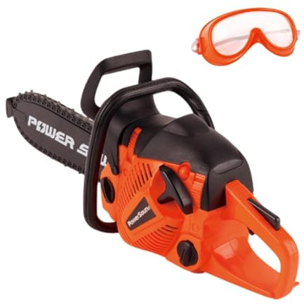JWQFBC Jouets de Tronçonneuse pour Enfants, Outils de Jeu pour Garçons et Filles, Chaîne Rotative Réaliste, Cadeaux D'anniversaire, éducation, Tronçonneu, Style A