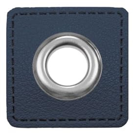 Toppe con occhielli rettangolari – 2 pezzi – Similpelle da cucire – 20 colori – per cordini, borse, borse da palestra, vestiti, patch con occhiello in metallo – accessori da cucito fai da te per