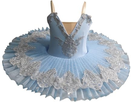 Girls Tutu Ballet Sequins Dress Ballerina Costume Dance Clothing Girl Ballet Leotard Short Sleeve Gymnastics Dance Leotard Performance Floral Embroidery Skirt Dancewear